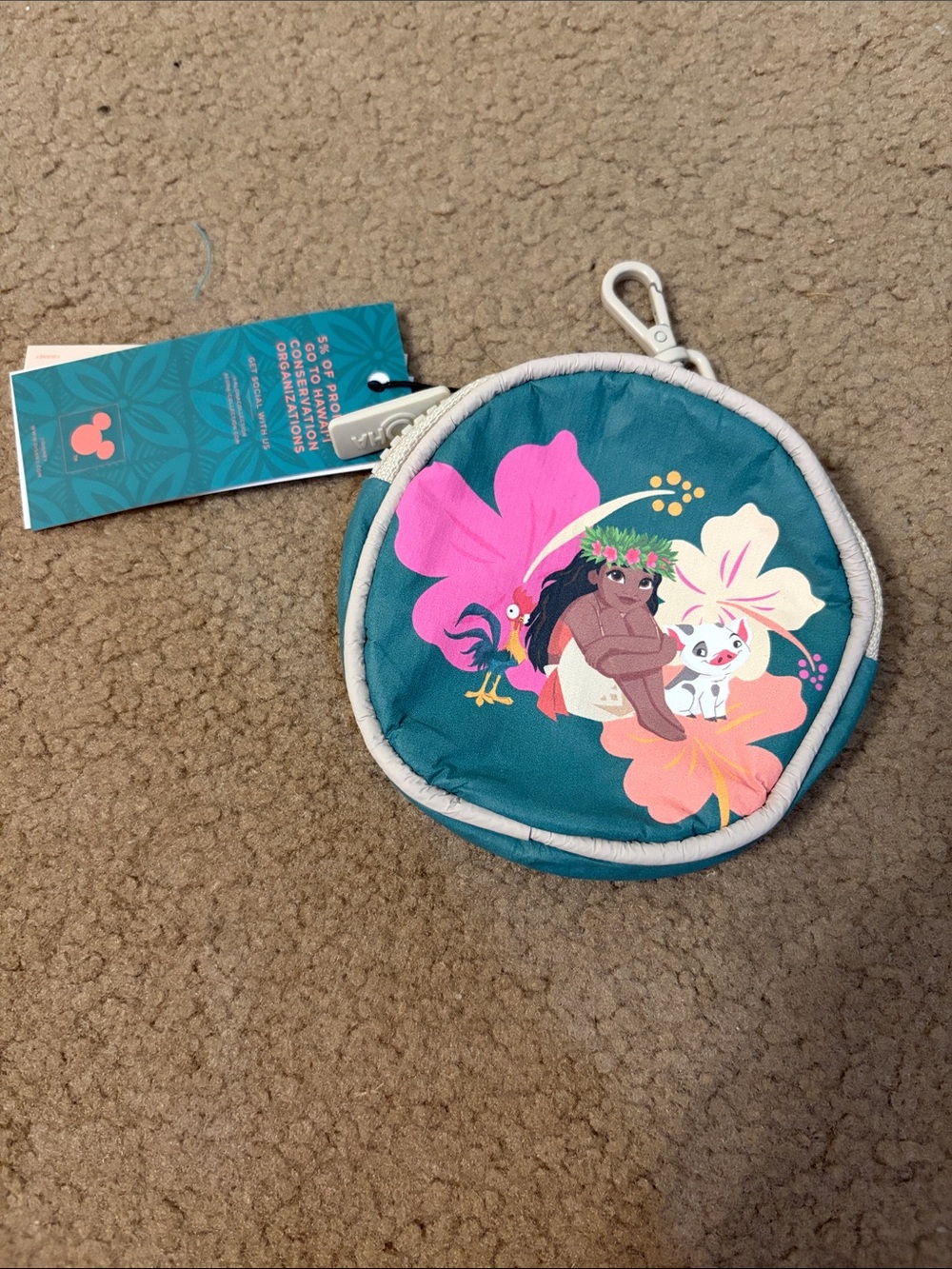 Disney ALOHA Collection Moana Cutie round pouch SOLD OUT